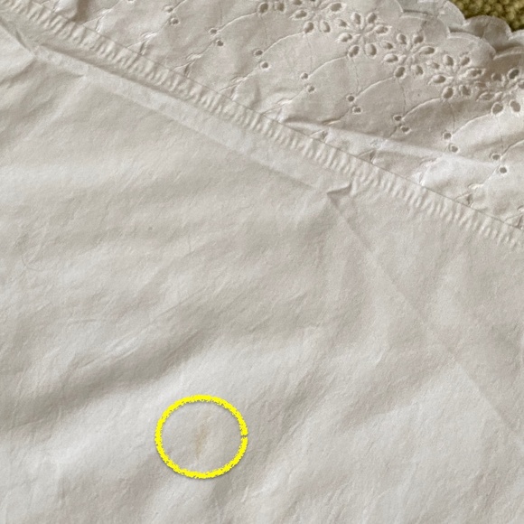 VTG I Dan River Remembrance Eyelet Twin Flat Sheet + Standard Pillowcase - Picture 10 of 16